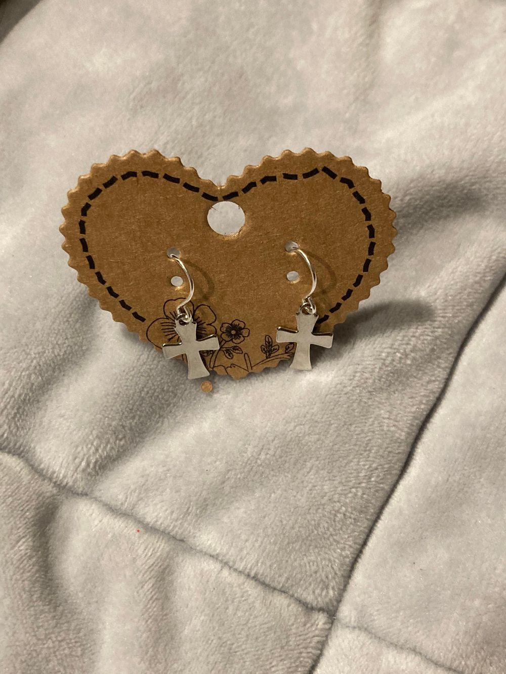 Mini cross minimalist earrings (hypoallergenic)